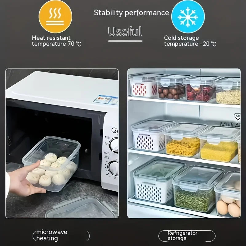 4pcs/Set Leak-Proof Food Storage Containers