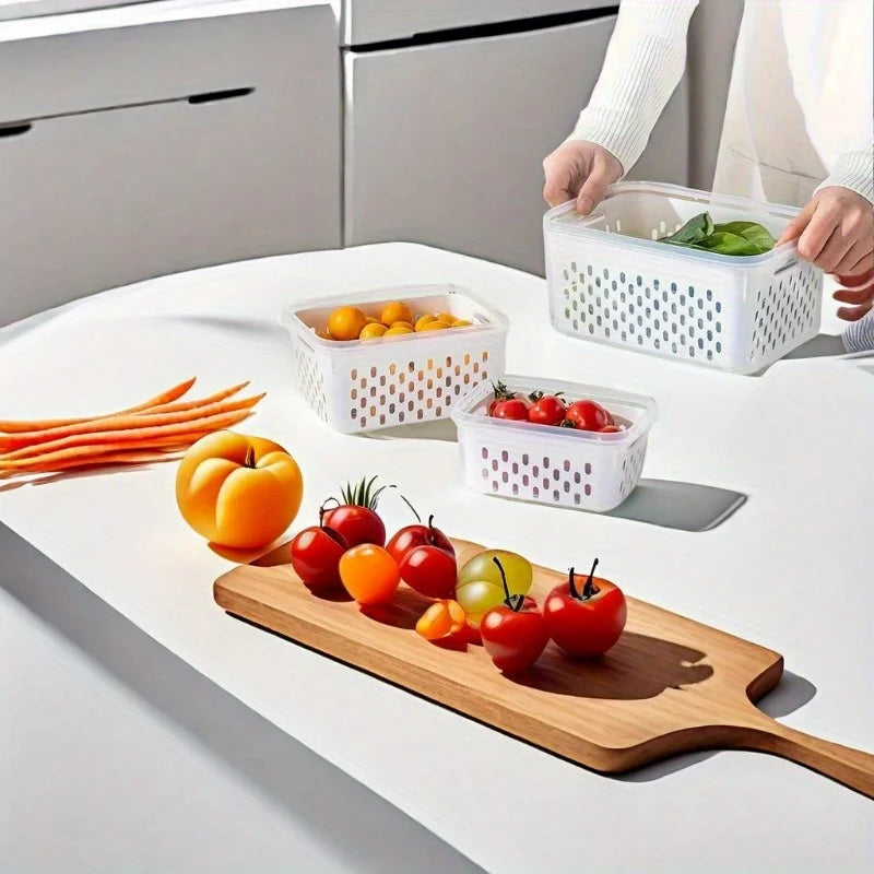 4pcs/Set Leak-Proof Food Storage Containers