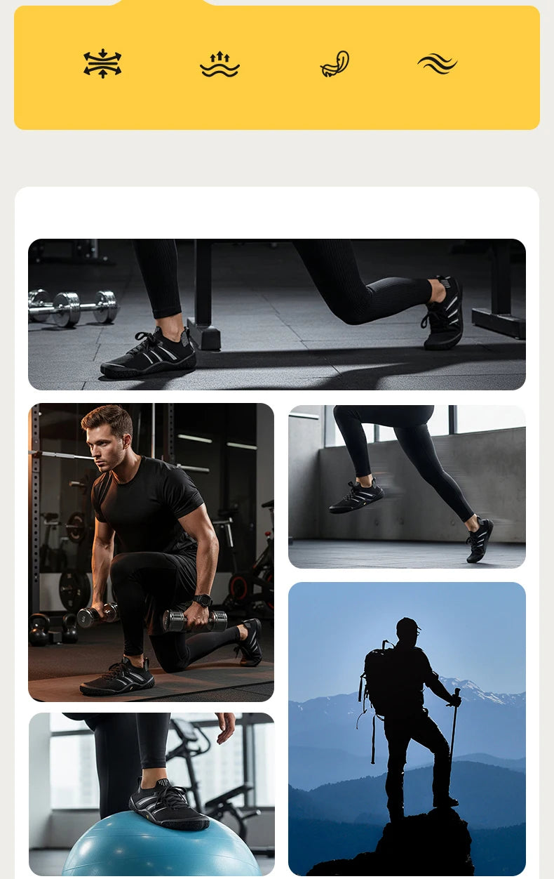 Athletic fit gym shoes