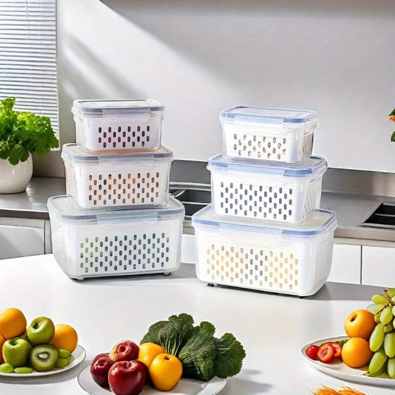 4pcs/Set Leak-Proof Food Storage Containers
