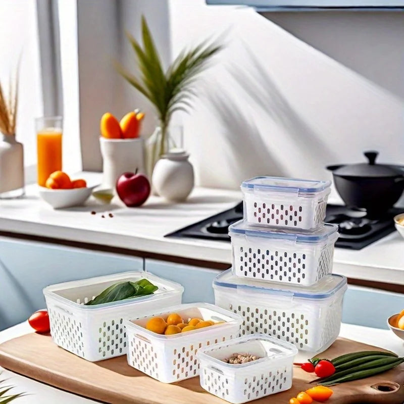 4pcs/Set Leak-Proof Food Storage Containers