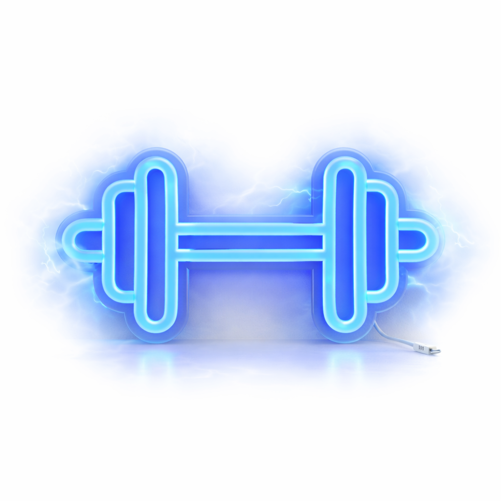 Dumbbell Neon Sign LED