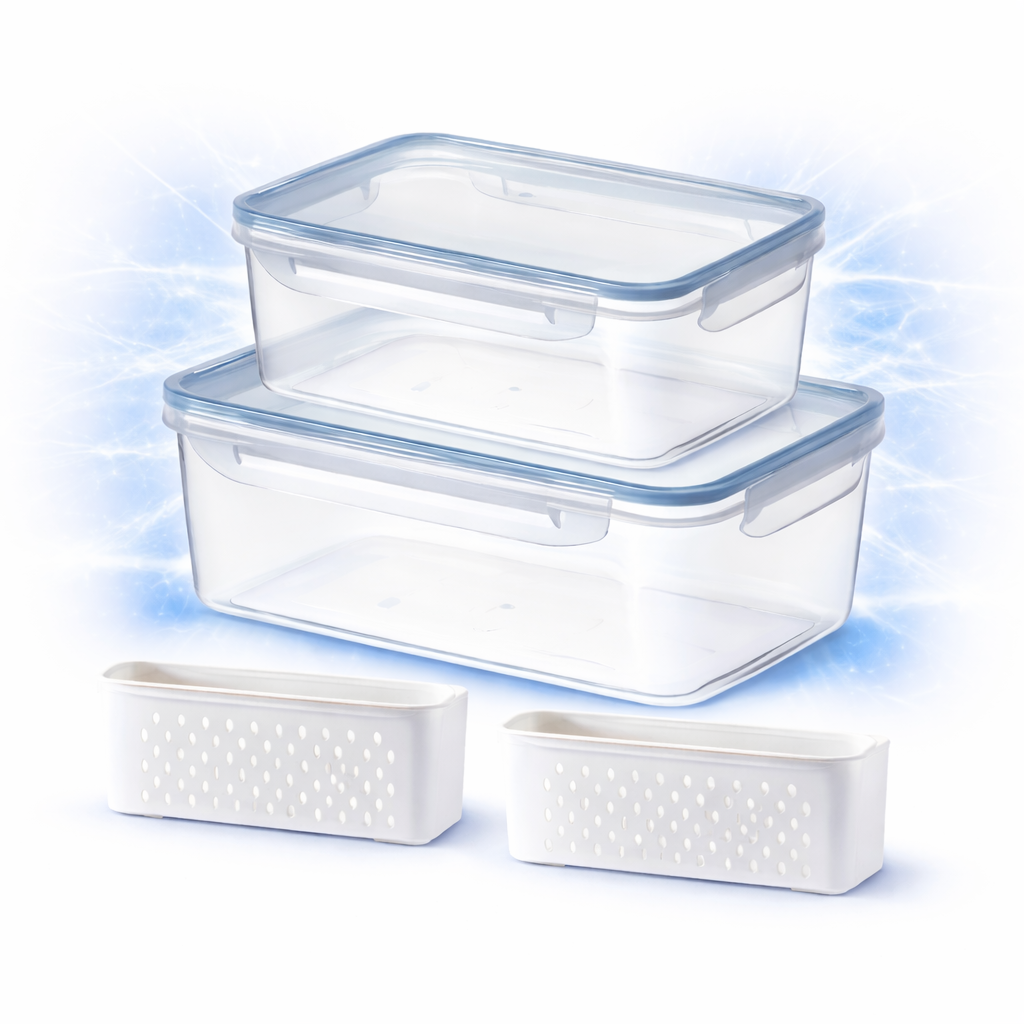 4pcs/Set Leak-Proof Food Storage Containers